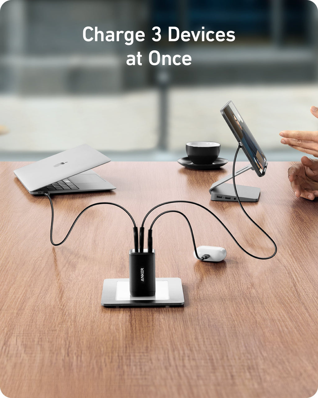 Anker 735 USB Wall Charger, 65W GaN II, 3-Port