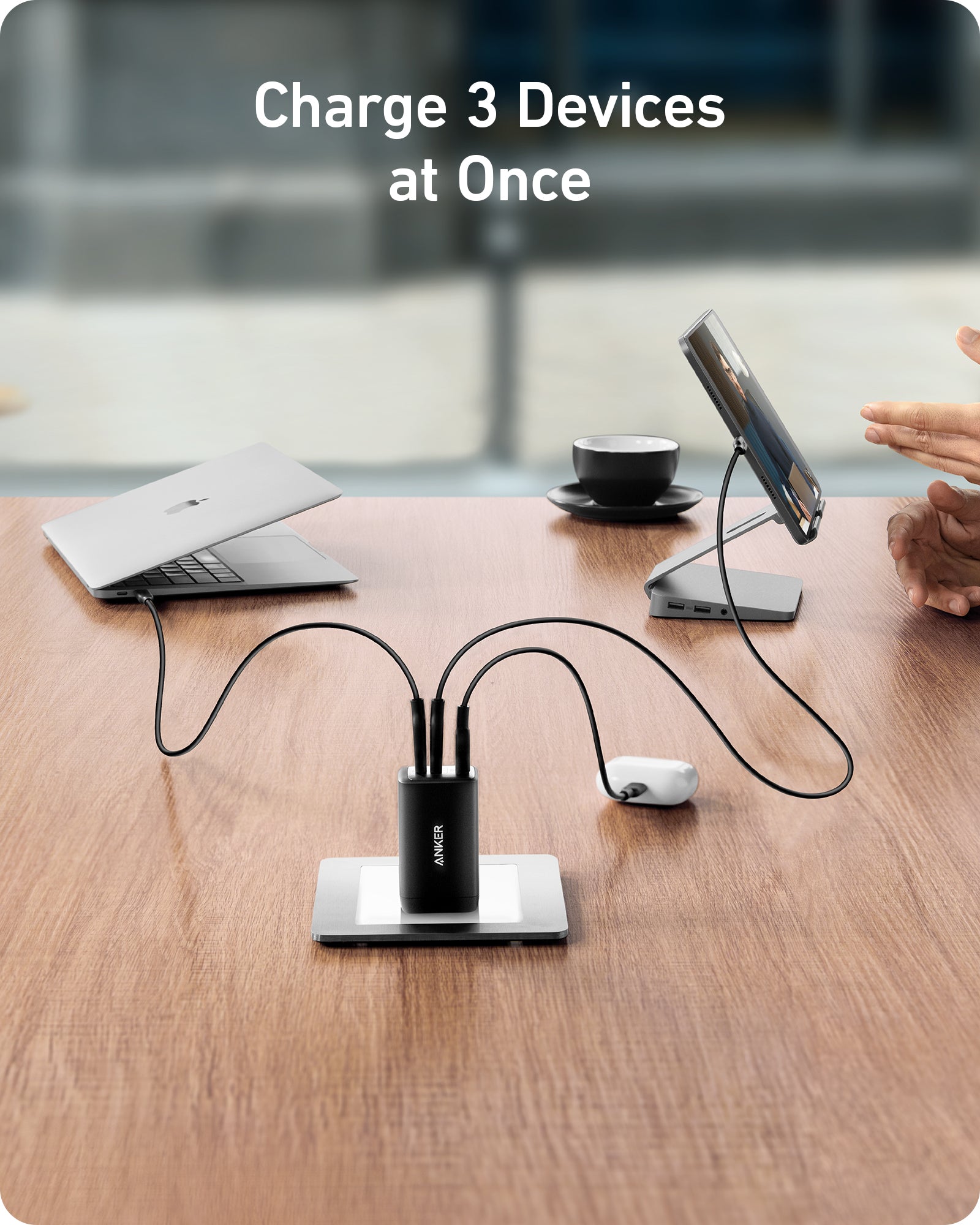 Anker 735 USB Wall Charger, 65W GaN II, 3-Port