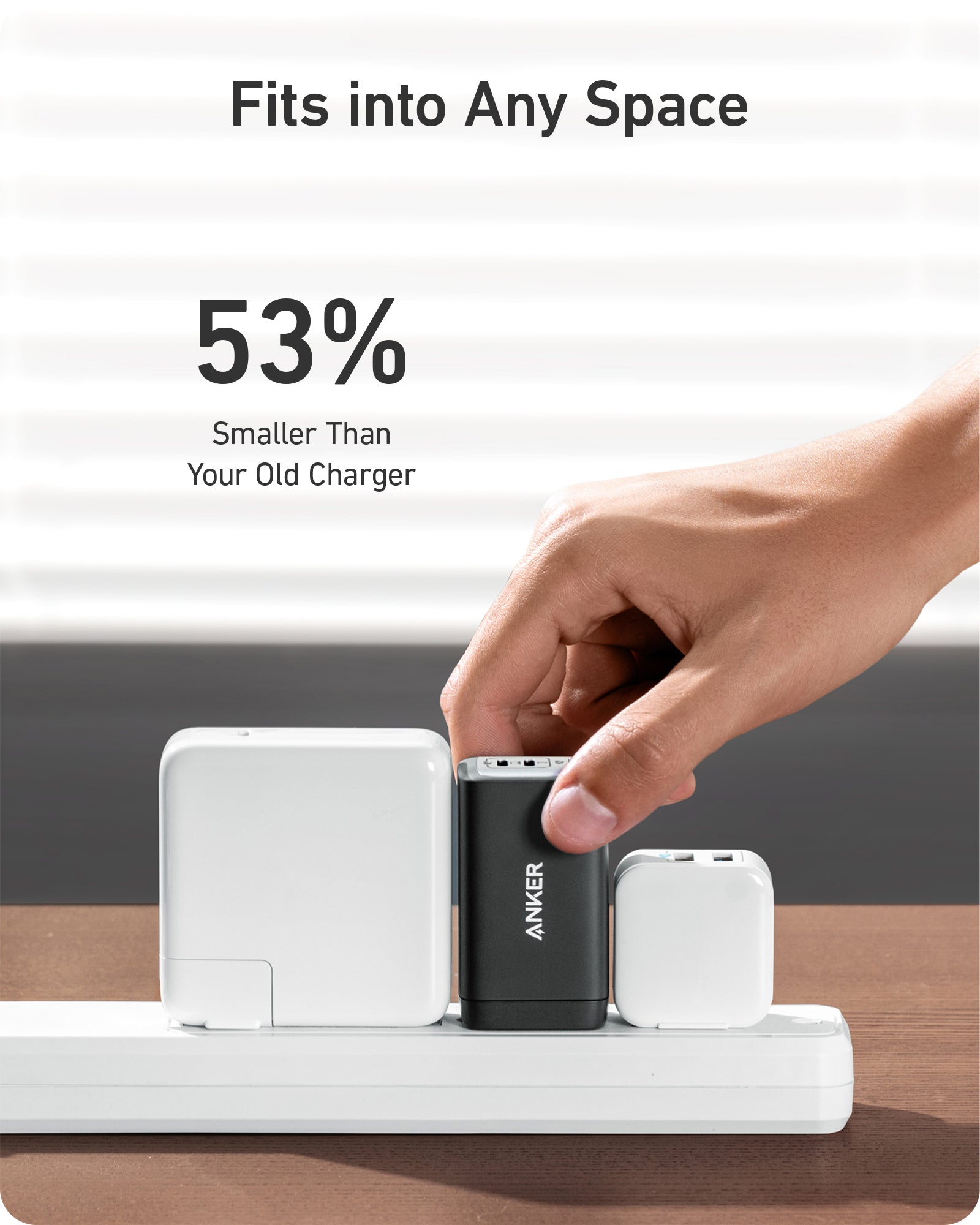 Anker 735 USB Wall Charger, 65W GaN II, 3-Port