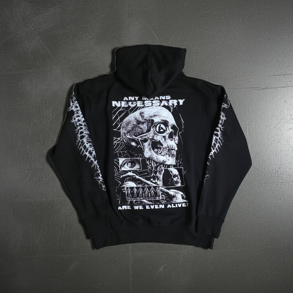 Are We Even Alive Pullover Hoodie Black